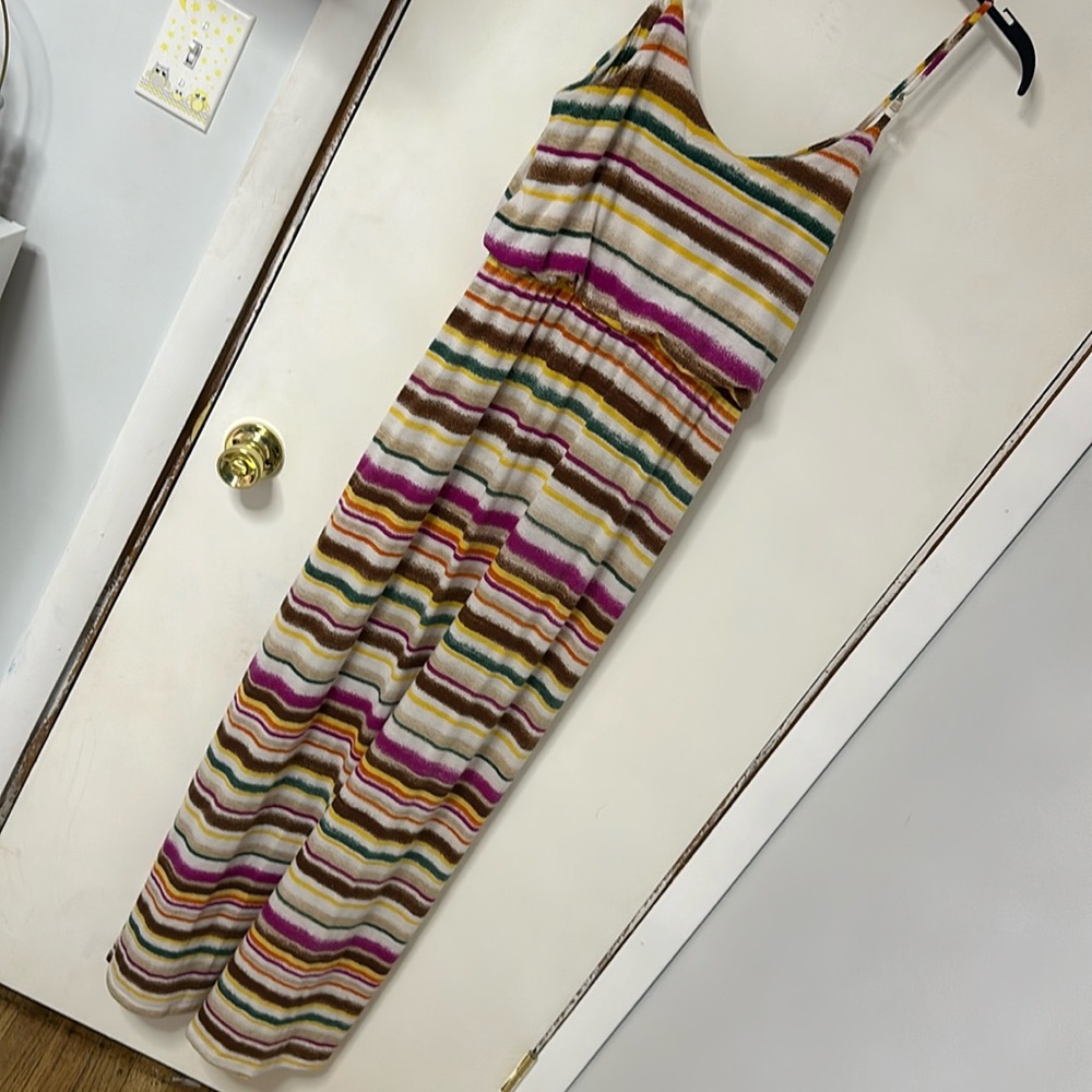 Colorful striped maxi